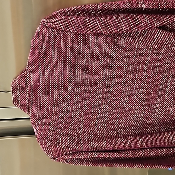 💕ST. JOHN💕 Ombre Ribbon Tweed Knit Jacket Mandarin Collar Pocket Flaps 6 NWOT - Picture 12 of 16